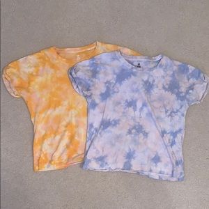 pack of 2 pacsun tie-dye shirts